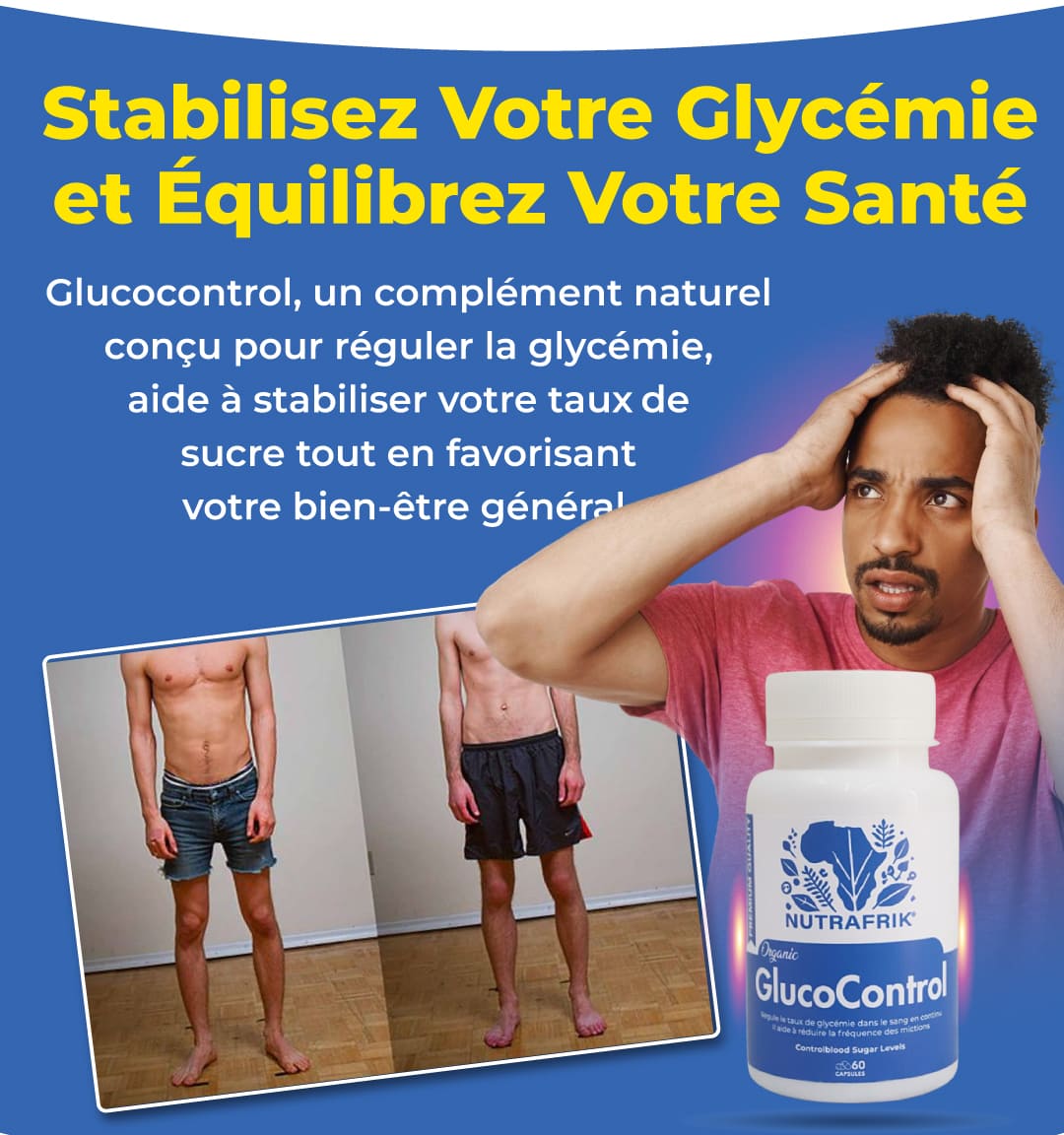 GlucoControl™ Capsules Pour Stabiliser la Glycémie - (60 Capsules)