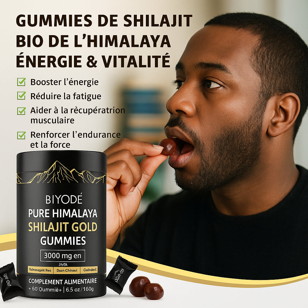 BIYODE™ Gummies (Bonbons Gélifiés) de Shilajit Pure de l'Himalaya