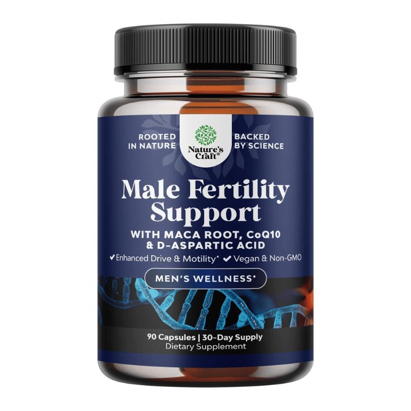 NATURES™  Capsules Pour la Conception et la Fertilité Masculine - Augmentation du Volume de Sperme - 90 Capsules