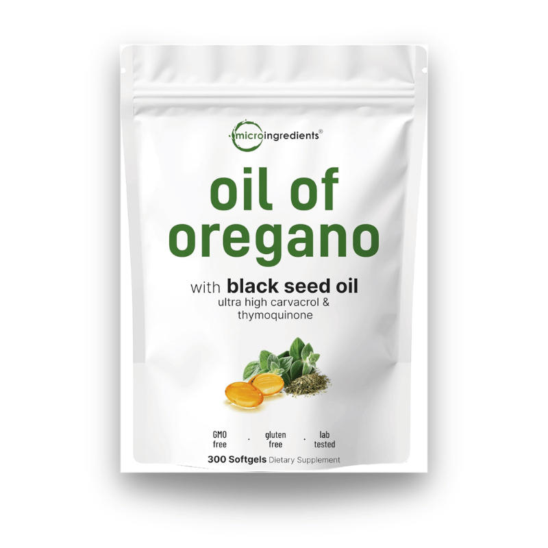 OREGAN™  Gélules d'Huile d'Origan Avec Huile de Nigelle et Carvacrol - 300 Gélules