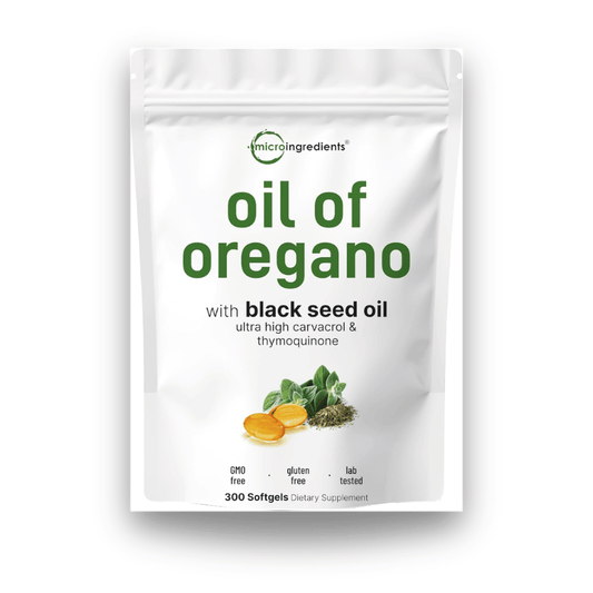 OREGAN™  Gélules d'Huile d'Origan Avec Huile de Nigelle et Carvacrol - 300 Gélules