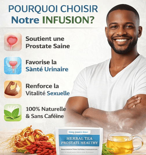 TEAHERB™  Thé Pour Nettoyer la Prostate et les Voies Urinaires - 28 Sachets de Thé