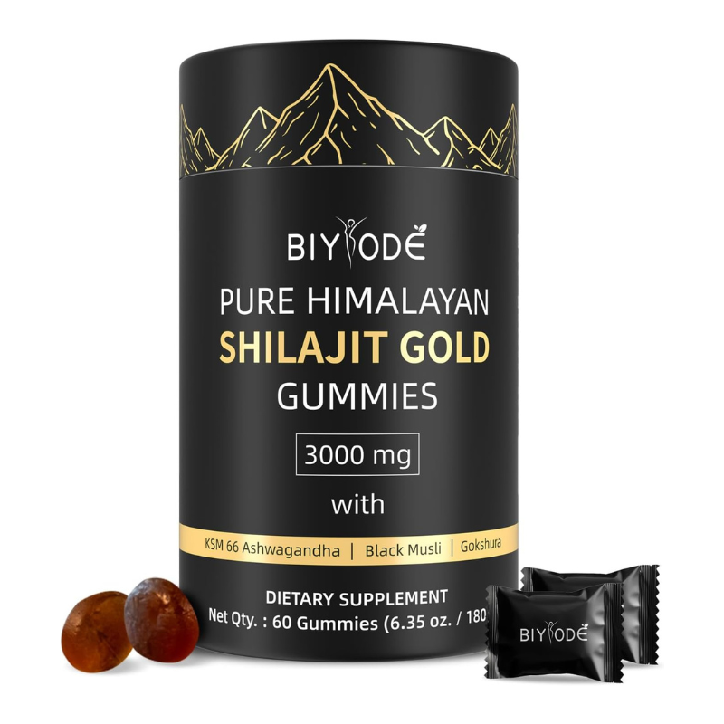 BIYODE™ Gummies (Bonbons Gélifiés) de Shilajit Pure de l'Himalaya